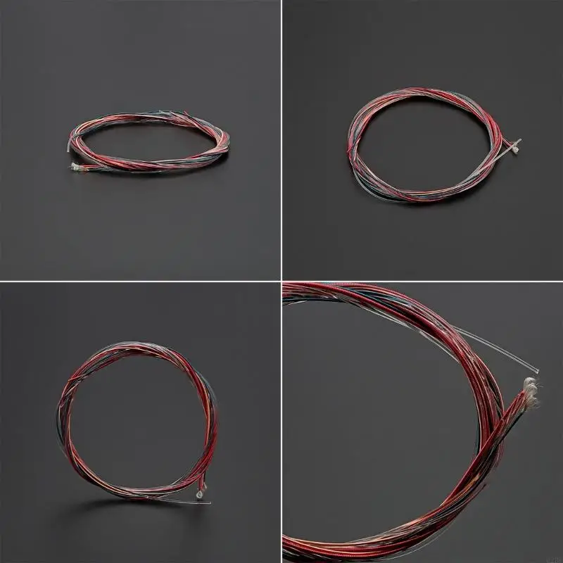 Цветные стальные струны для акустической гитары 6 шт.