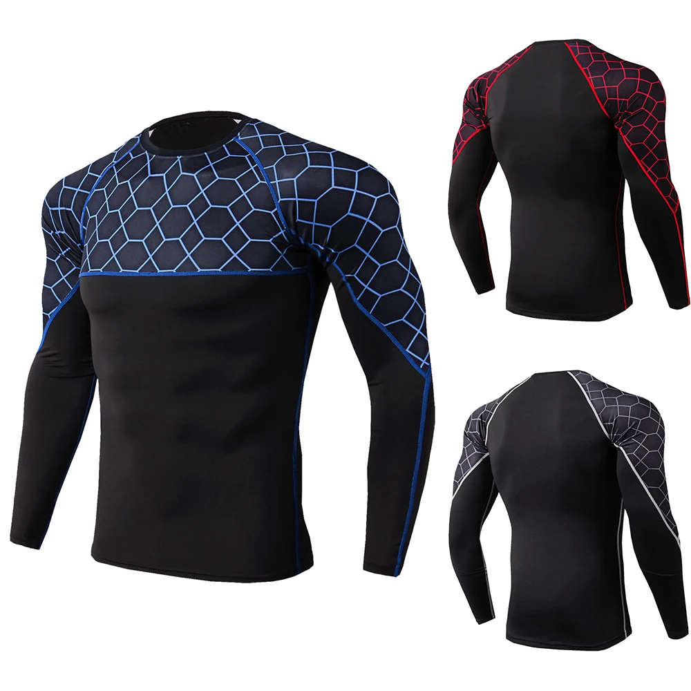 Men Running Tops Men Underwear Sport T Shirt Thermal Tops Activewear Workout Shirt Brand New Compressed Fitness