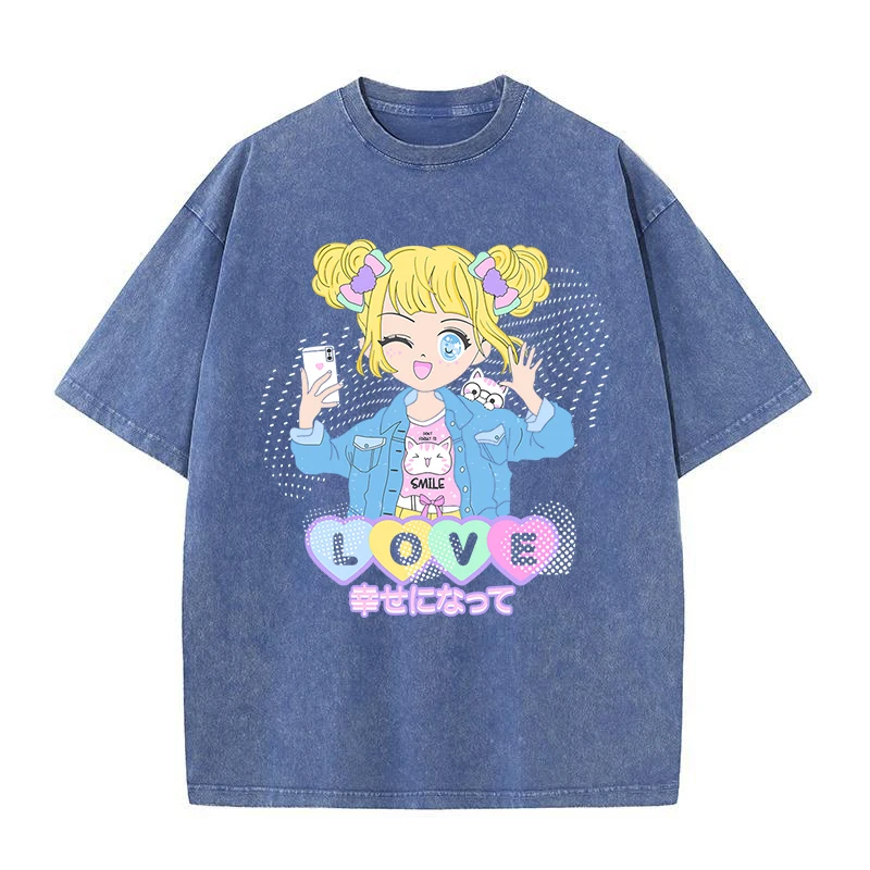 

Футболка для девочки счастливого дня, мужская хлопковая мягкая женская Повседневная дышащая футболка с рисунком, мужская одежда