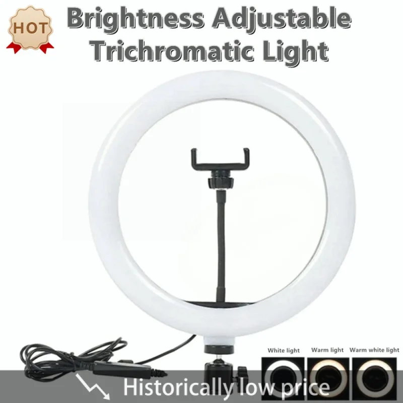 

10inch Selfie Ring Light, Photography Fill Light Led Ring Lamp Ringlight for Video Recording Live Broadcast Selfie Led Lamp