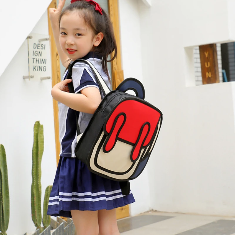 Primary School Students Large Capacity Schoolbag for Girls Boys 2022 Children Cartoon Backpack In Kindergarten