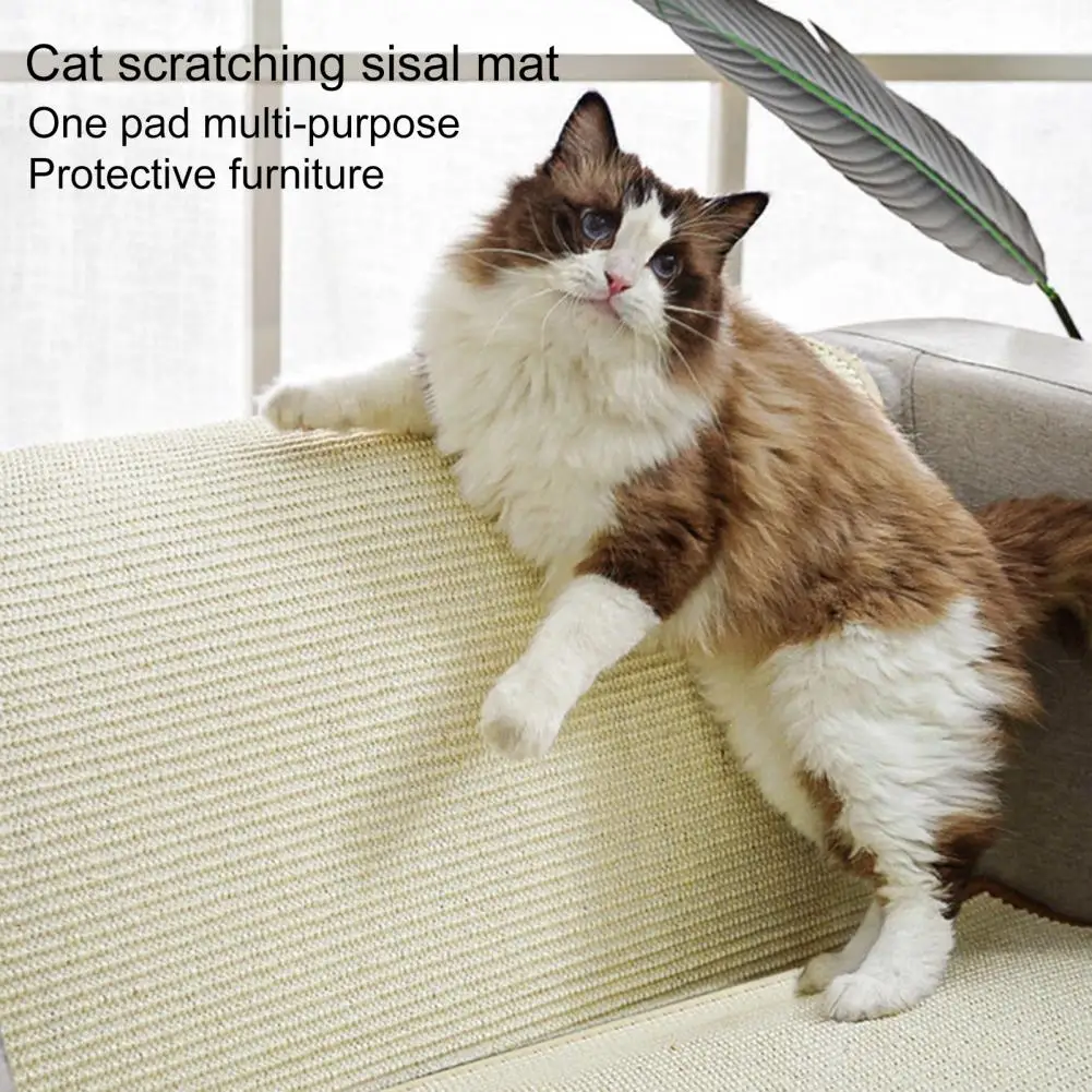 

Cat Scratching Pad Durable Cat Scratcher Mat With Fastener Tape Protect Furniture Floors Washable Chicken Nesting Pet Supplies