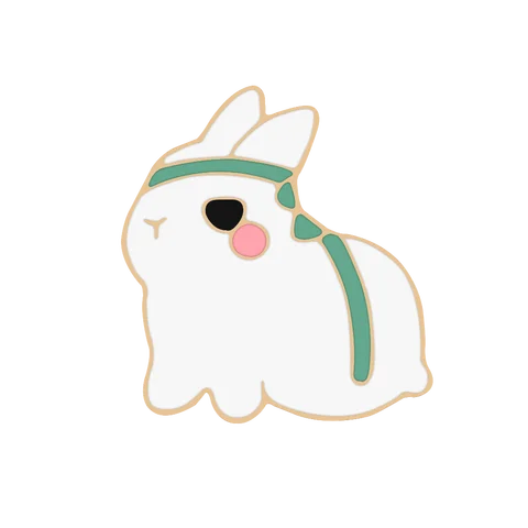 Булавка "Неукротимый кролик" Reliatonny