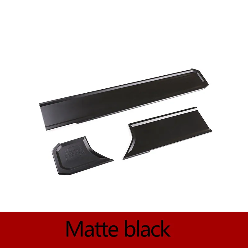 

Для Land Rover Defender 90 110 2020-2023 ABS черная крышка панели приборной панели автомобиля декоративная наклейка аксессуары для интерьера автомобиля