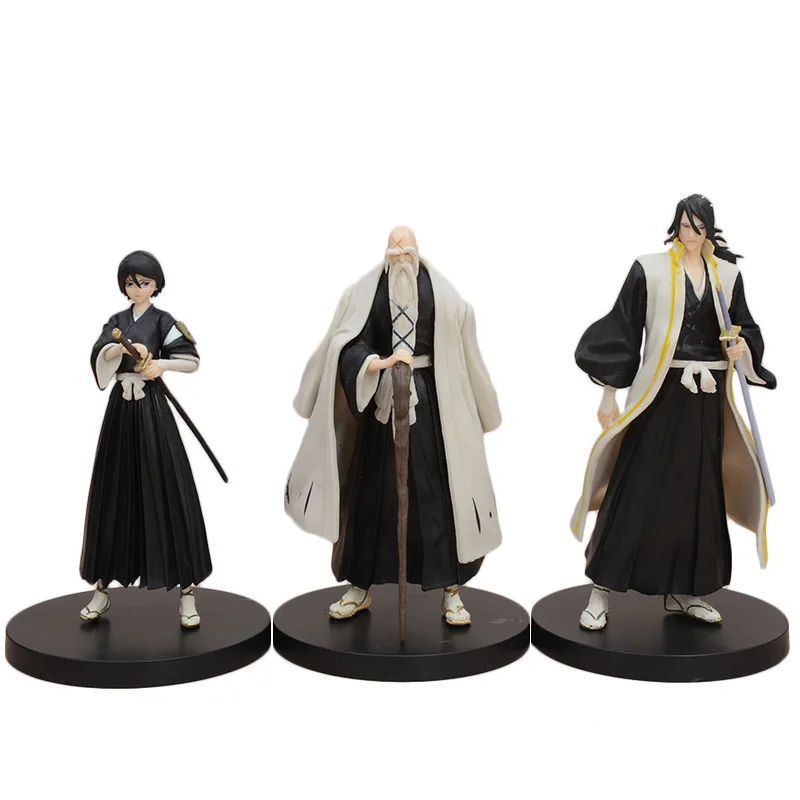 Фото 15 см аниме «СОЛЬНЫЙ И SOULS BLEACH Yamamoto Genryuusai Shigekun», фигурка, стоячий нож, модель игрушки, подарочная коллекция, экшн-фигурка, ПВХ №3