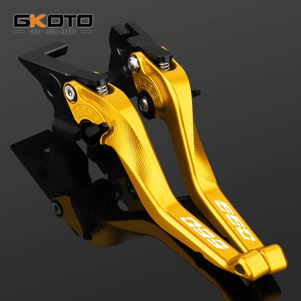 Фото Для TRIUMPH TRIDENT 660 Trident660 2021 2022 регулируемые Короткие Рычаги сцепления тормоза CNC из алюминия №3