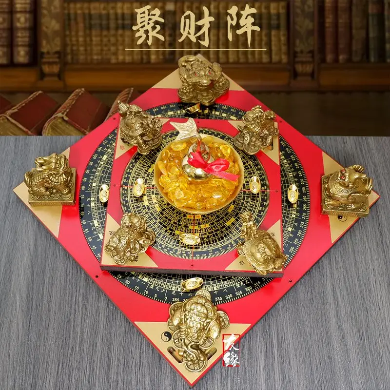 Латунный счастливый массив Тыква Дракон Черепаха Кирин Пиксиу Золотая жаба