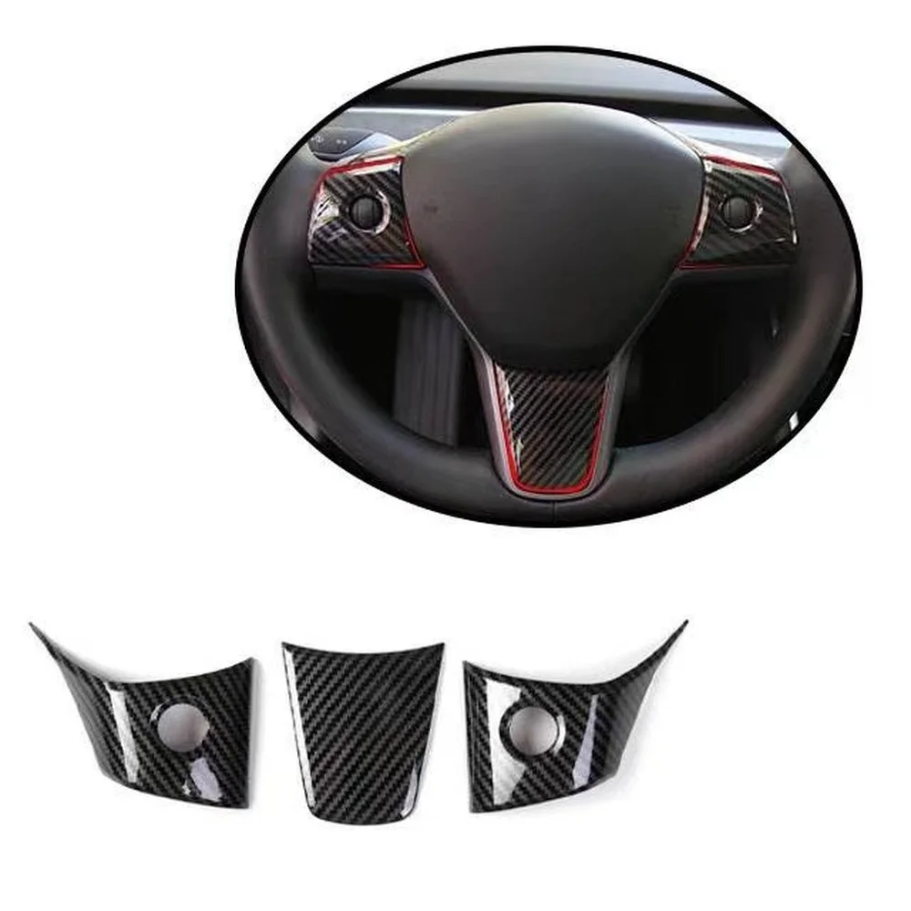 

Interior Modification Accessories Steering Wheel Decorate Patch For Tesla Model 3