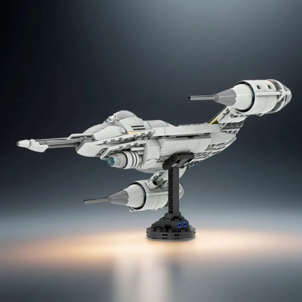 Фото Набор для сборки модели космического воина MOC Midi Space Warrior N Starfighter Battle Galaxy SciFi, 348 деталей, конструктор DIY, большой набор для творчества, игрушка-подарок №1