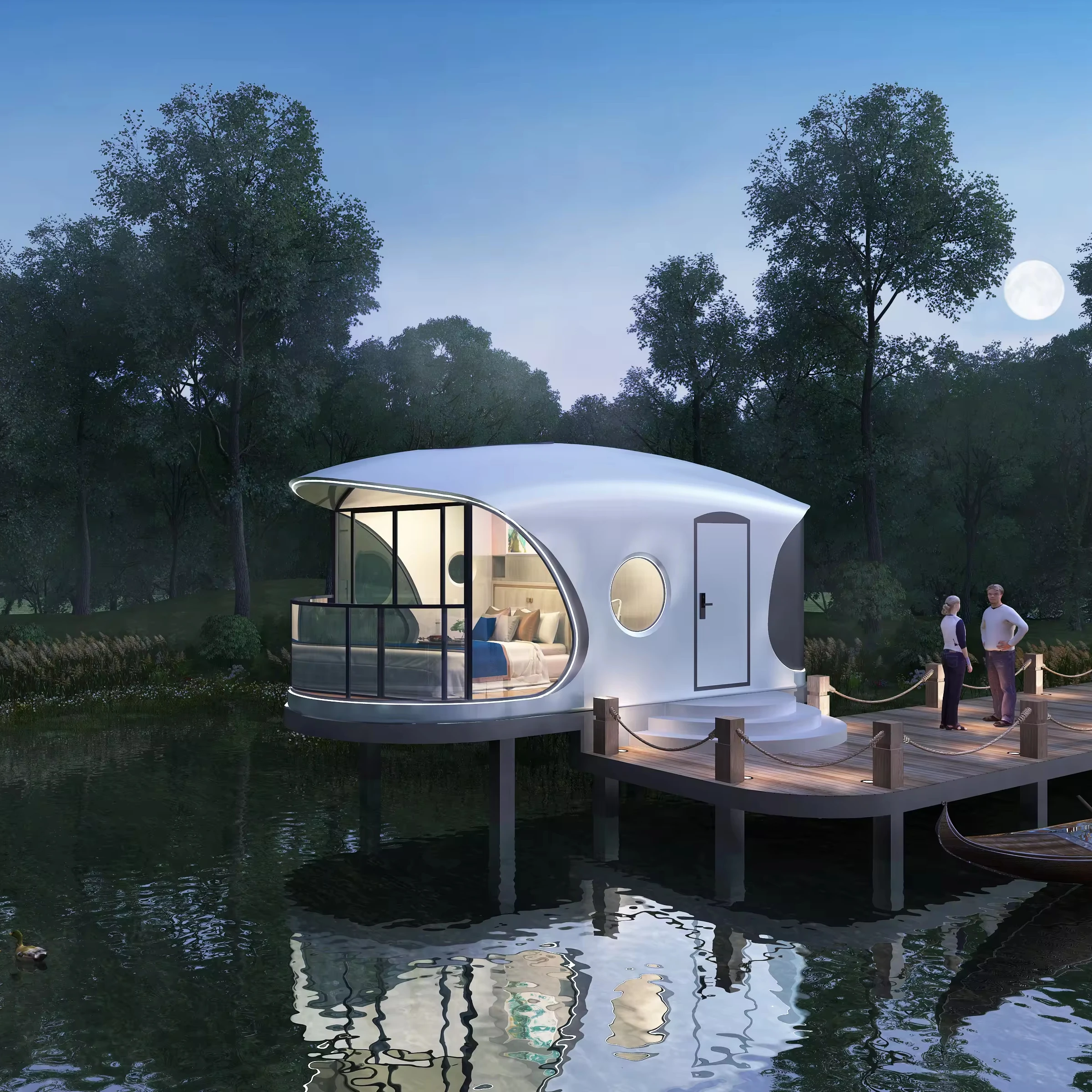 Высококачественные роскошные крошечные дома сборные мобильные бароны