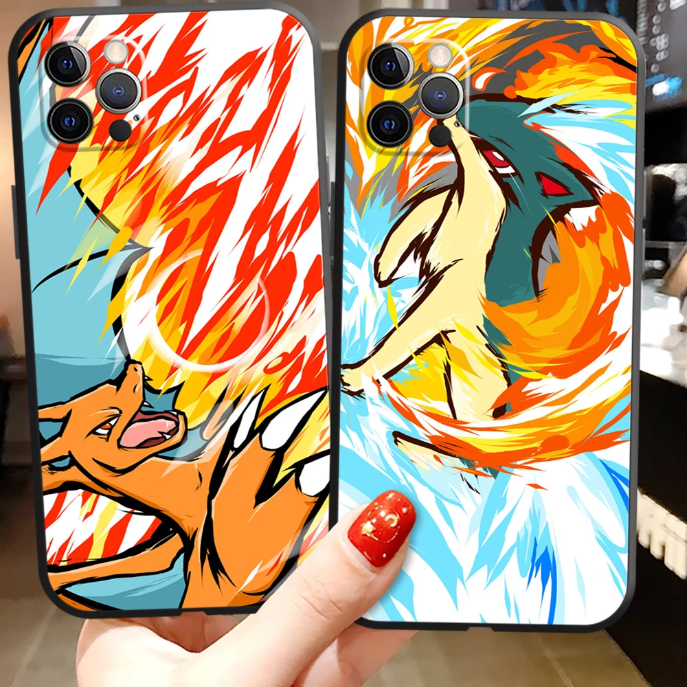 

Pokémon Anime Phone Cases For iPhone 11 12 Pro MAX 6S 7 8 Plus XS MAX 12 13 Mini X XR SE 2020 Soft TPU Back Cover Funda Coque