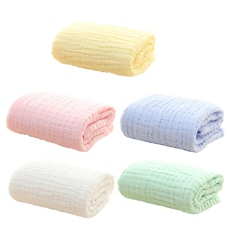 

Muslin Cotton Towel Baby Receiving Blanket Sleeping Warm Quilt Bed Cover