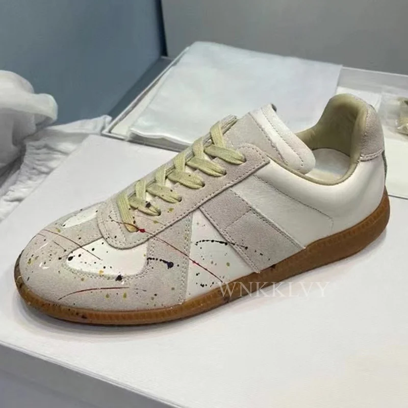 

Sneakers Women New real leather Flat Platform comfortable Small White Shoes 2022 spring autumn walking Casual Shoes unisex