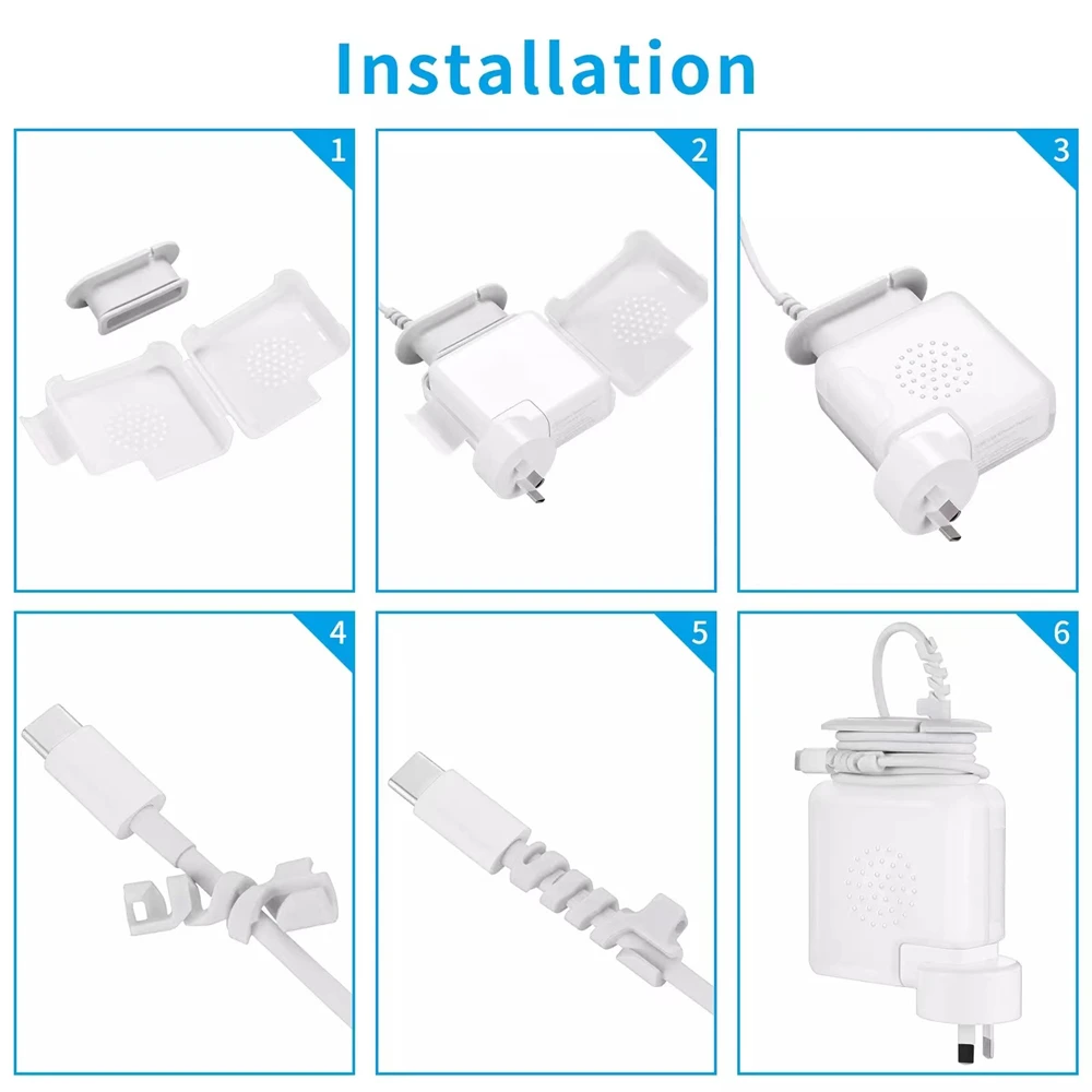 Теплоотводящее зарядное устройство защитный чехол для Apple MacBook Air Pro 30 Вт 45 60 61 67 85 87