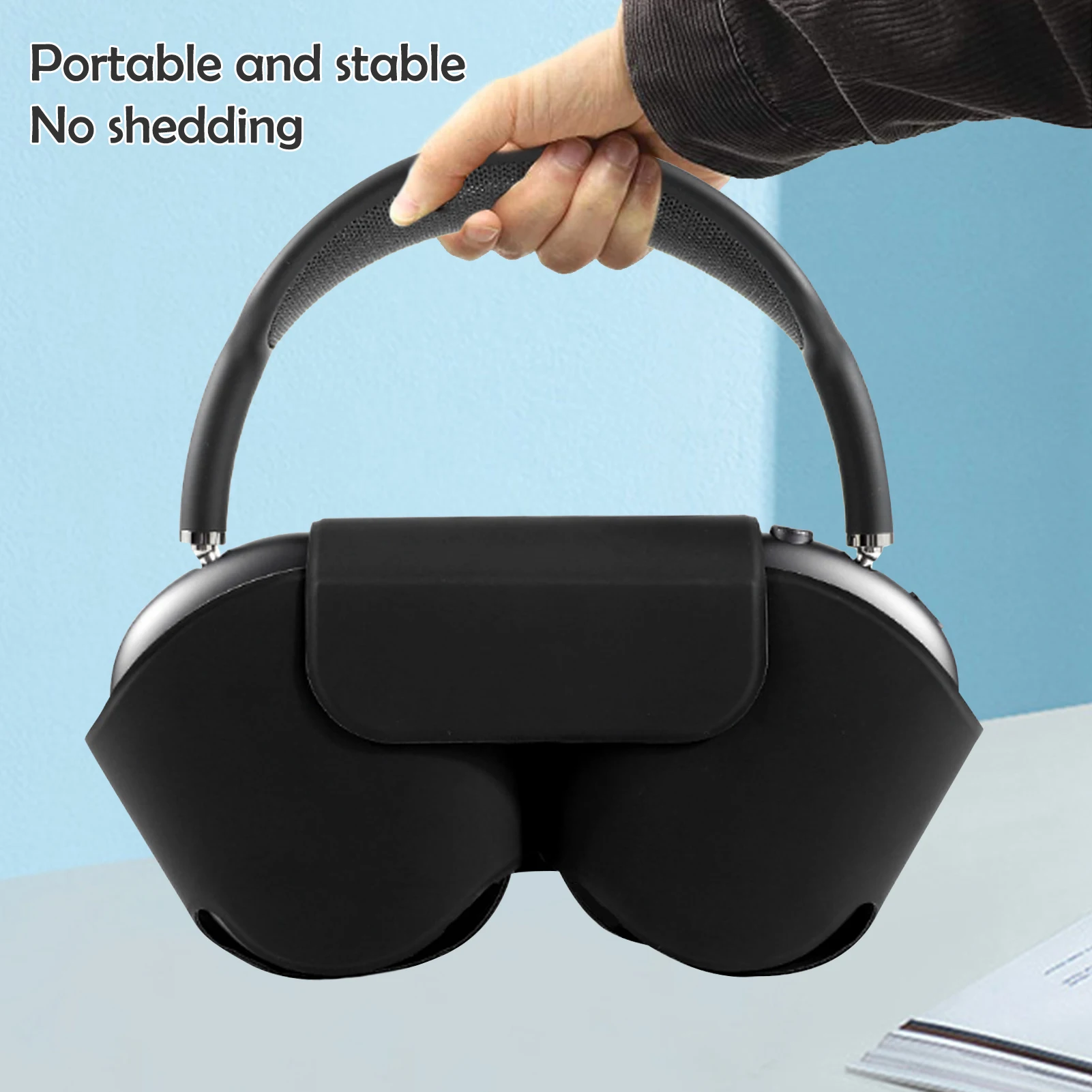 

Protective Cover For Airpods Max Headset Headphone Accessories, Waterproof Portable PU Pocket Storage Carry Bag