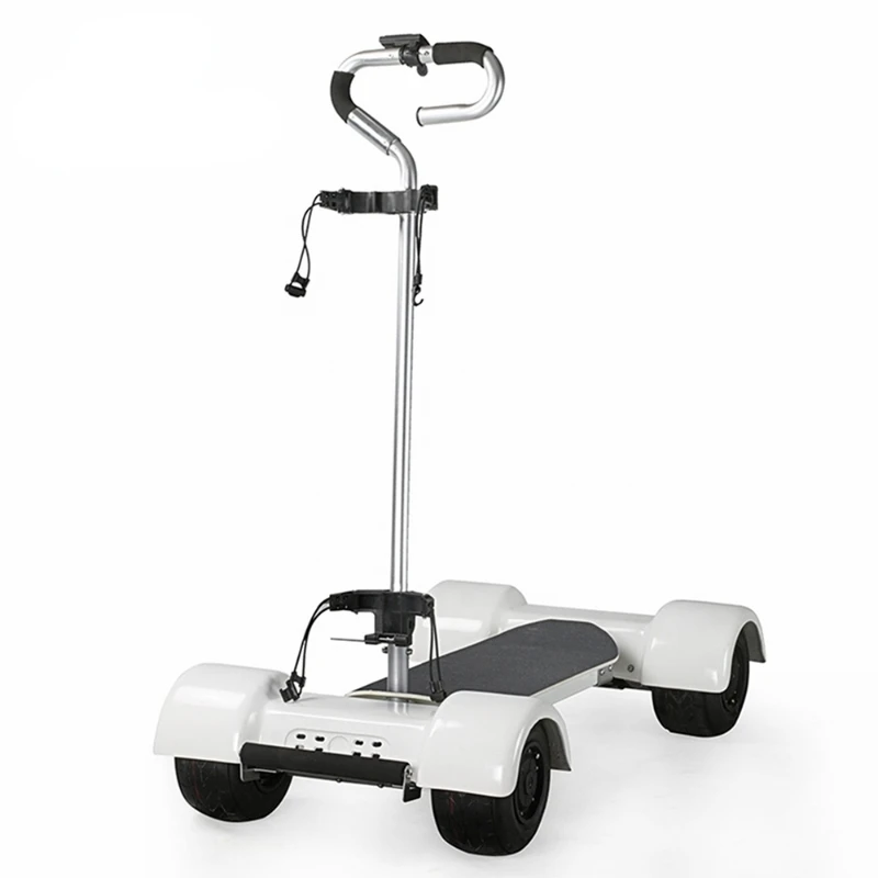 Легко складываемый четырехколесный электрический самокат для гольфа 4-колесный