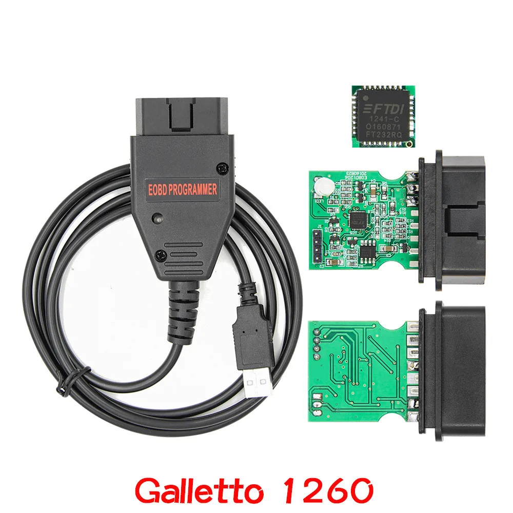 

Сканер Galletto 1260 ECU для диагностики автомобиля, сканер EOBD / OBD2 / OBDII