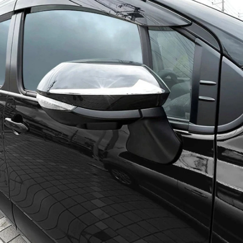 1 пара АБС-пластика хромированная серебристая боковая полоса зеркала заднего