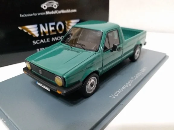 

Neo 1/43 VW Cadillac Pickup Caddy MK1 1981 зеленая ограниченная модель автомобиля