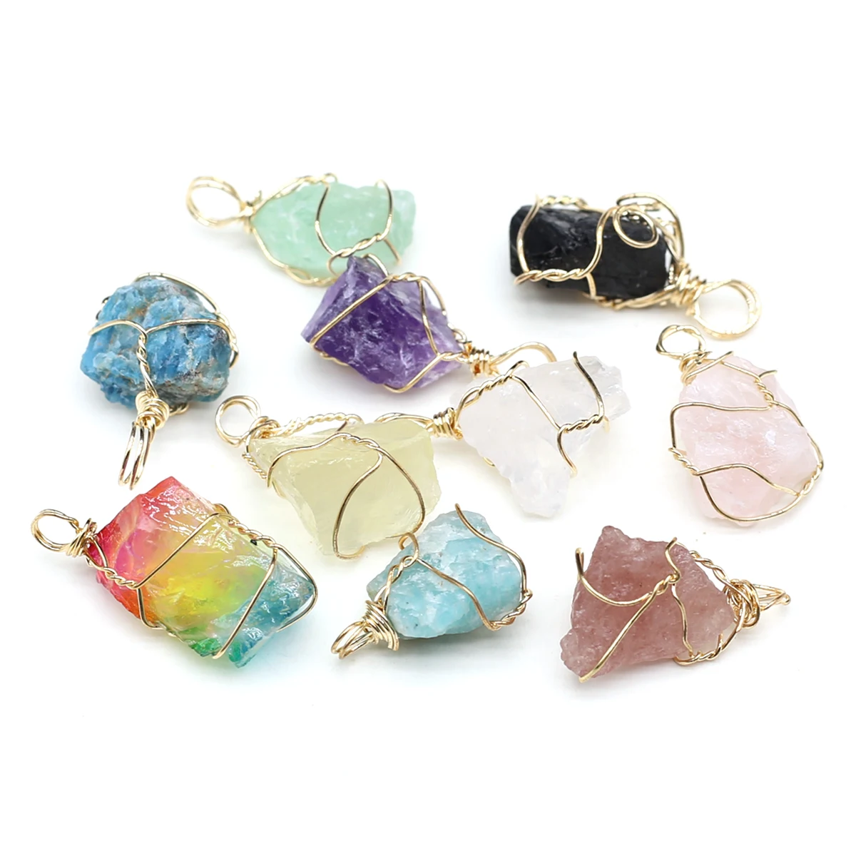 Кварцевые Подвески для изготовления ювелирных изделий 19x27 мм