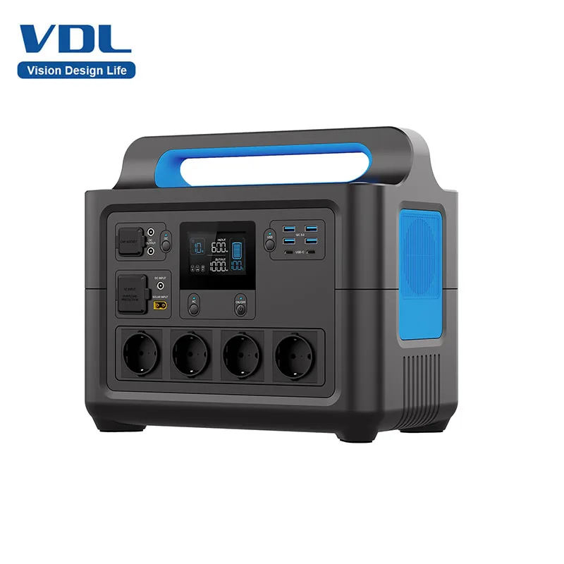 VDL HS1500 Portable Power Station 1228Wh/1500W, Pure Sinewave AC Outlets powerful power bank for Home Use Outdoor Camping RV