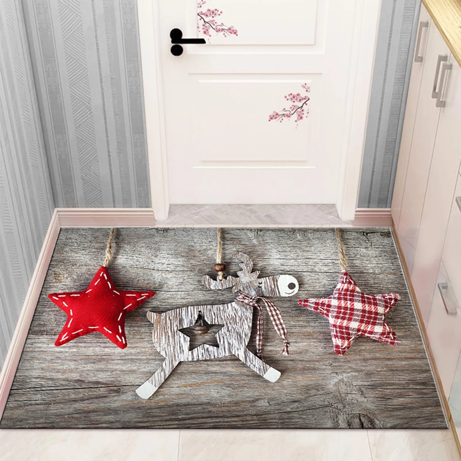 

Theme Doormat For Entrance Way Welcome Mat With Slip Back Kitchen Rugs Throws