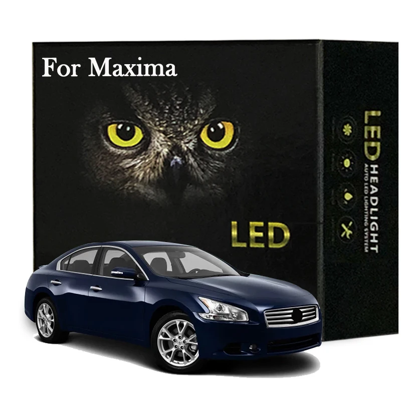 

Led Interior Light Kit For Nissan Maxima 1989-2014 Dome Map Reading Light Canbus No Error Car Accessories