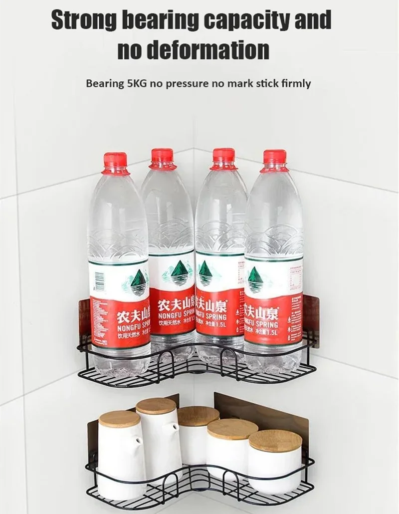 Полка для ванной комнаты настенные угловые полки хранения держатель шампуня