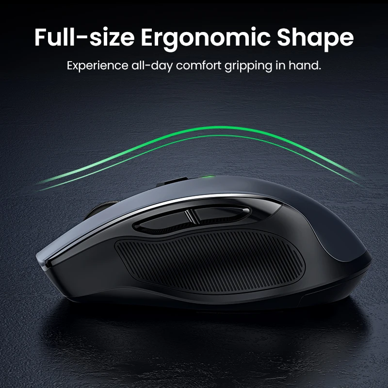 【New-in Sale】UGREEN Mouse Wireless Ergonomic 4000 DPI Silent 6 Buttons For MacBook Tablet Laptop Mice Quiet 2.4G |
