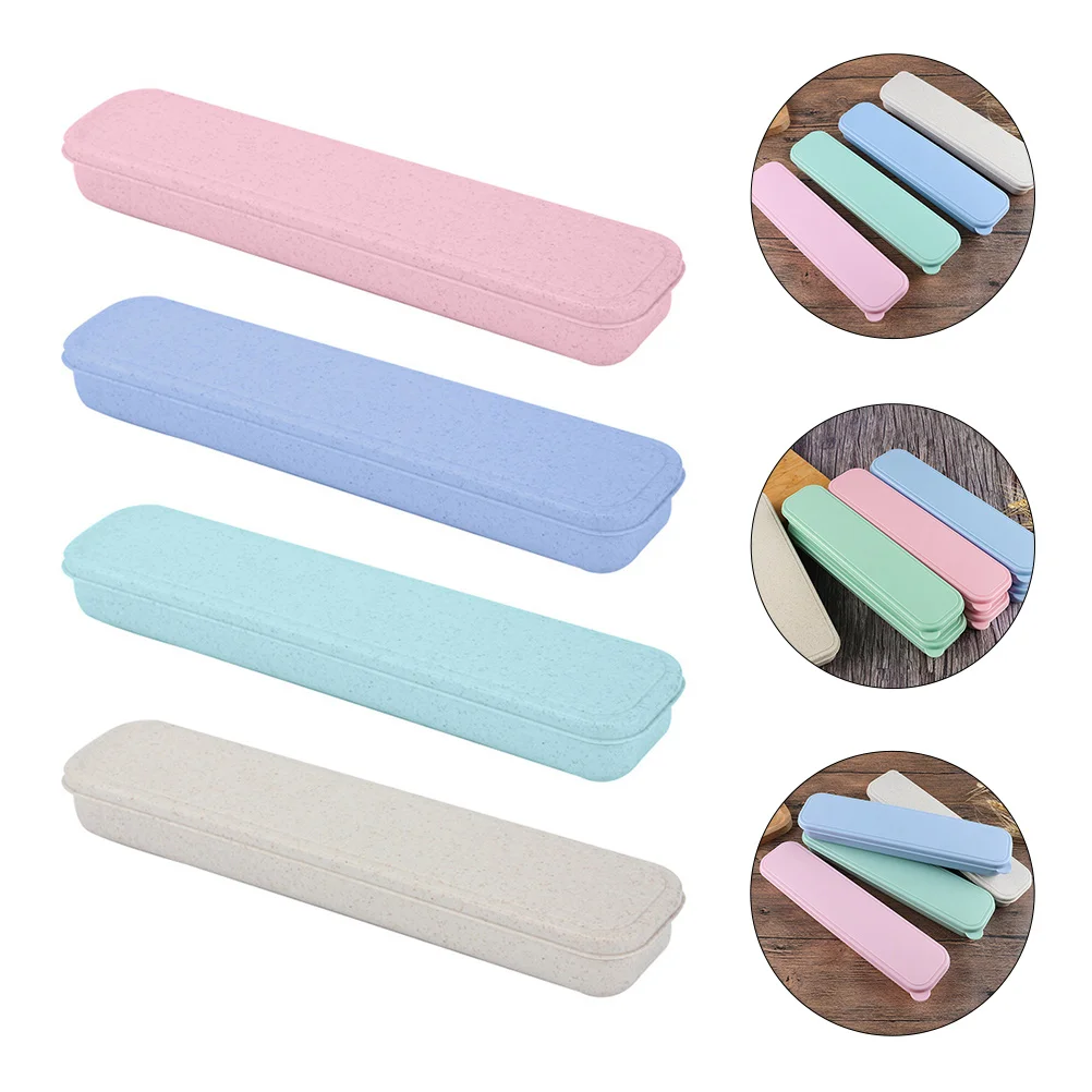 

Box Case Tableware Portable Cutlery Travel Utensil Utensils Storage Silverware Container Flatware Fork Spoon Holder Picnickit