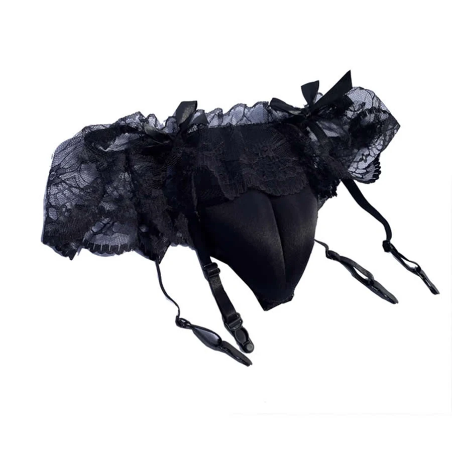 Hiding Gaff Lace Lingerie Underwears Crossdresser Transgender Shemale Drag Queen Camel Toe Garter Panties Exotic Briefs