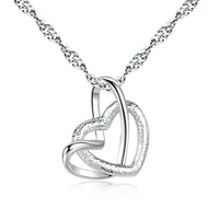 tkj personality heart shaped simple pendant necklace clavicle elegant fashion heart shaped pendant heart shaped necklace female
