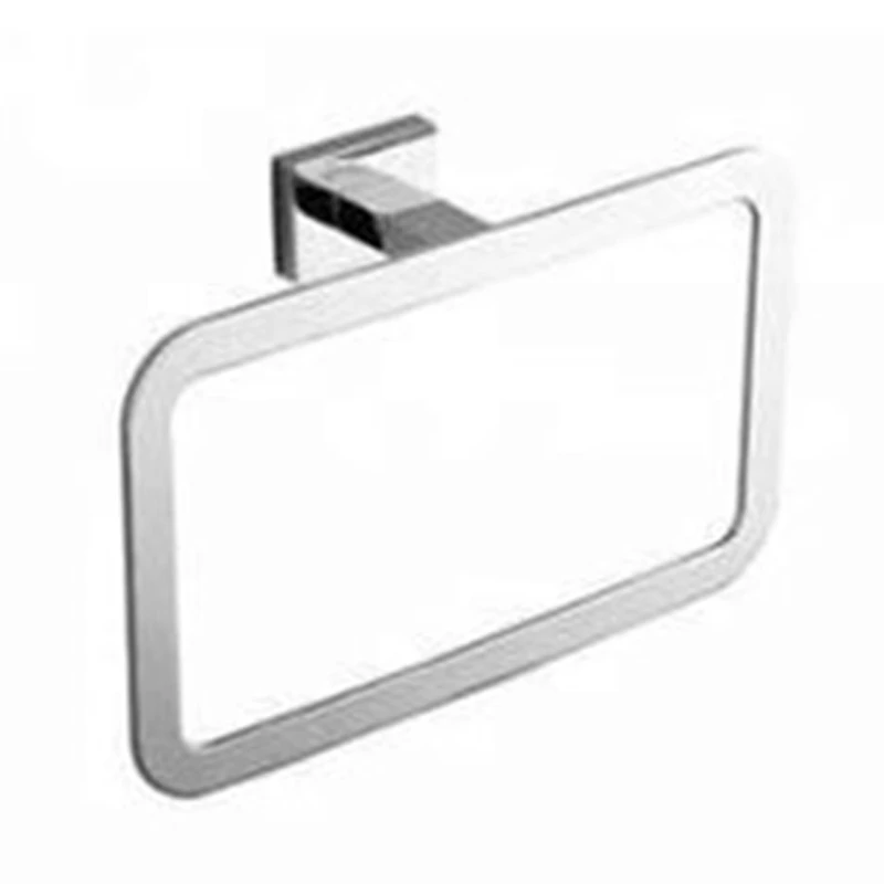 

Square Towel Ring, Bathroom Towel Rack Wall Mounted Towel Pendant Bathroom Accessories