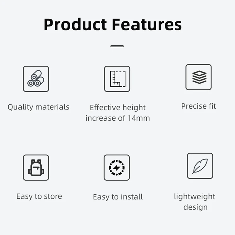 Расширенная посадочная шестерня портативный кронштейн повышенной высоты из