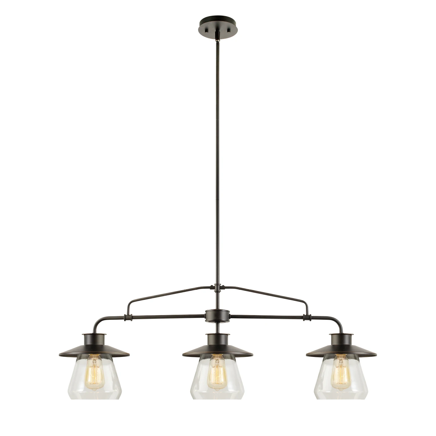 

Globe Nate 3-Light Oil Rubbed Bronze Pendant, 64845