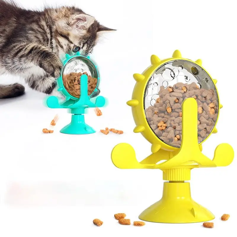 Interactive Treat Leaking Toy for Small Dogs Original Slow Dog Feeder Funny Dog Wheel Pet Products Accessories Leaking ball