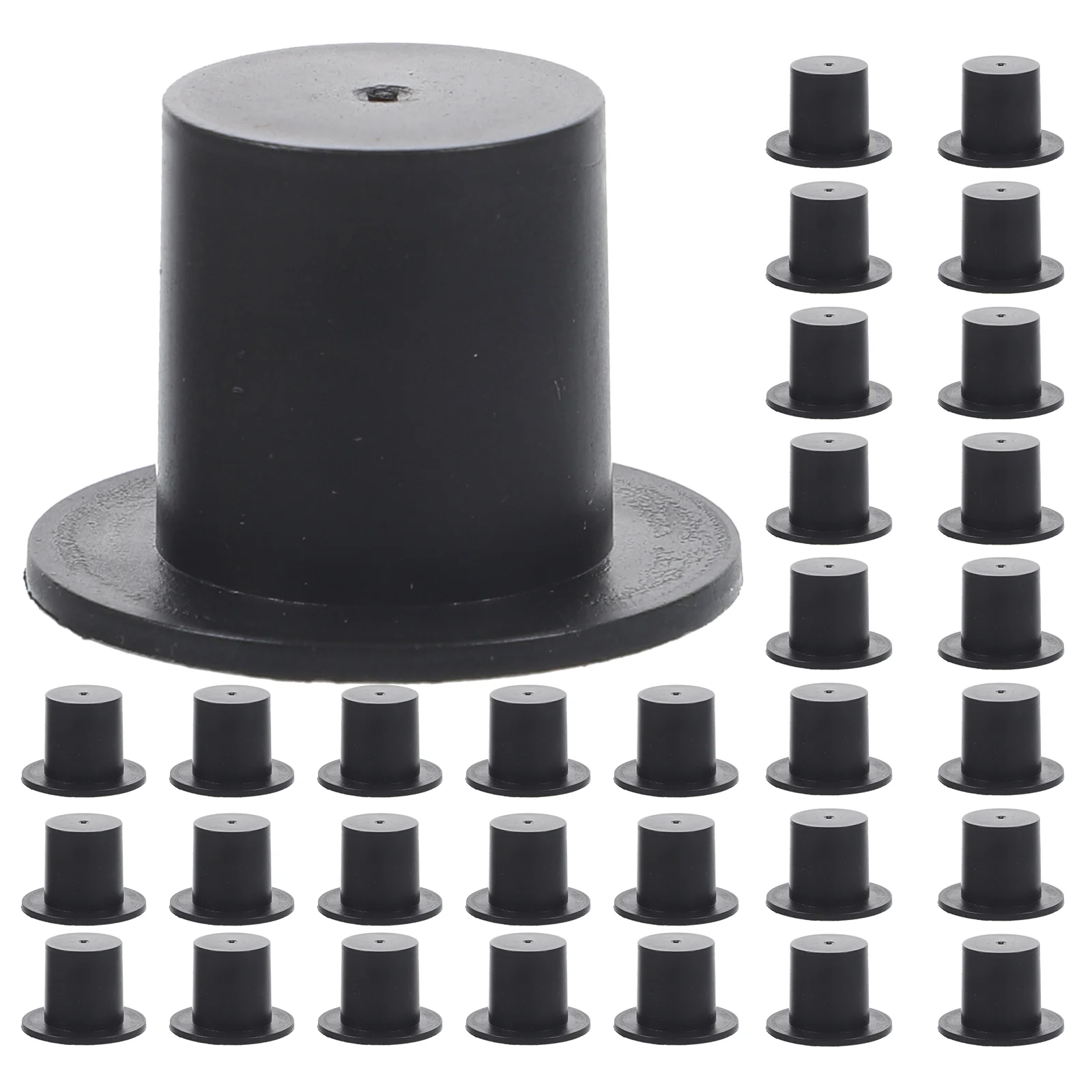 

50 Pcs Plastic Clown Hat Accessories Manual Replaceable Hats Adorable Mini Miniature Kawaii Tiny Top