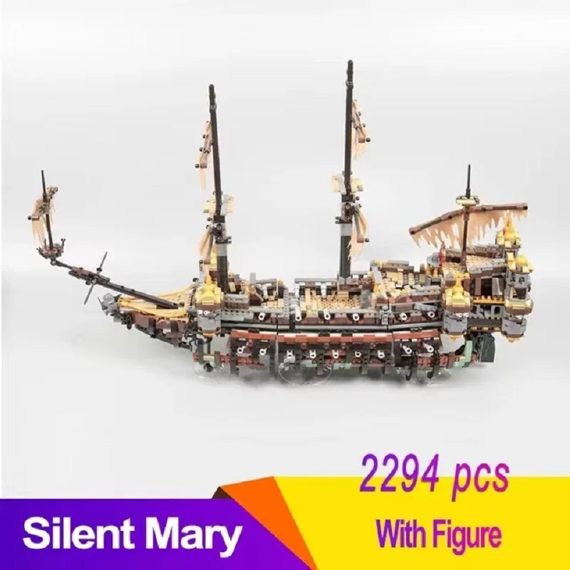 

IN STOCK 16042 Silent Mary Ship Model Building Blocks Brick 71042 For Kids Early Education DIY Toy Birthday Christmas Gifts