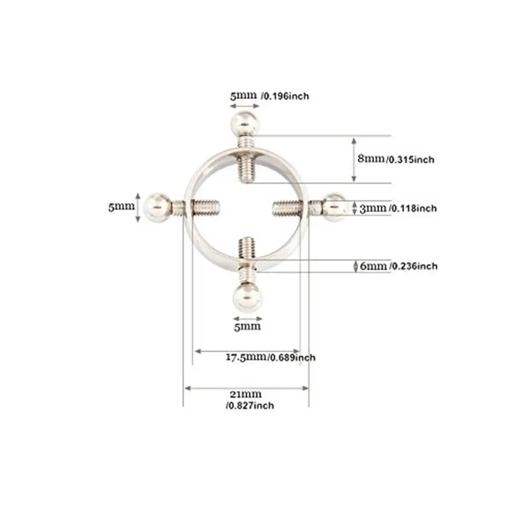 1 пара, кольца из нержавеющей стали