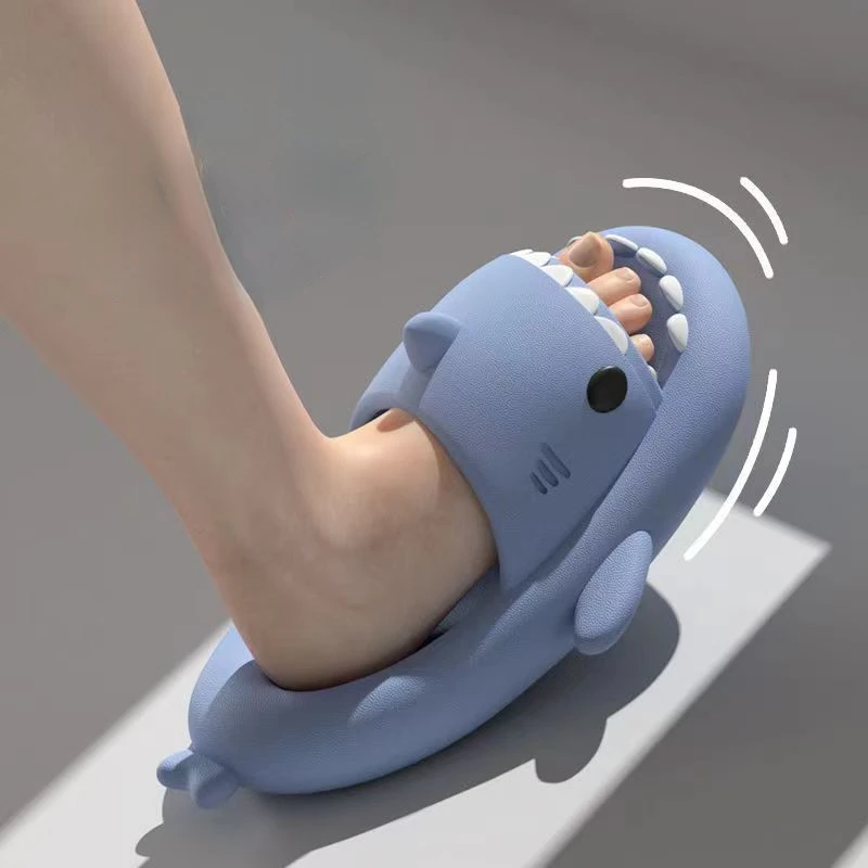 

Summer Children Sandals Cartoon Shark Slippers for Kids Shoes Cartoon Shark Slides Boys Girls Baby Soft Sole Anti-Slip Slippers