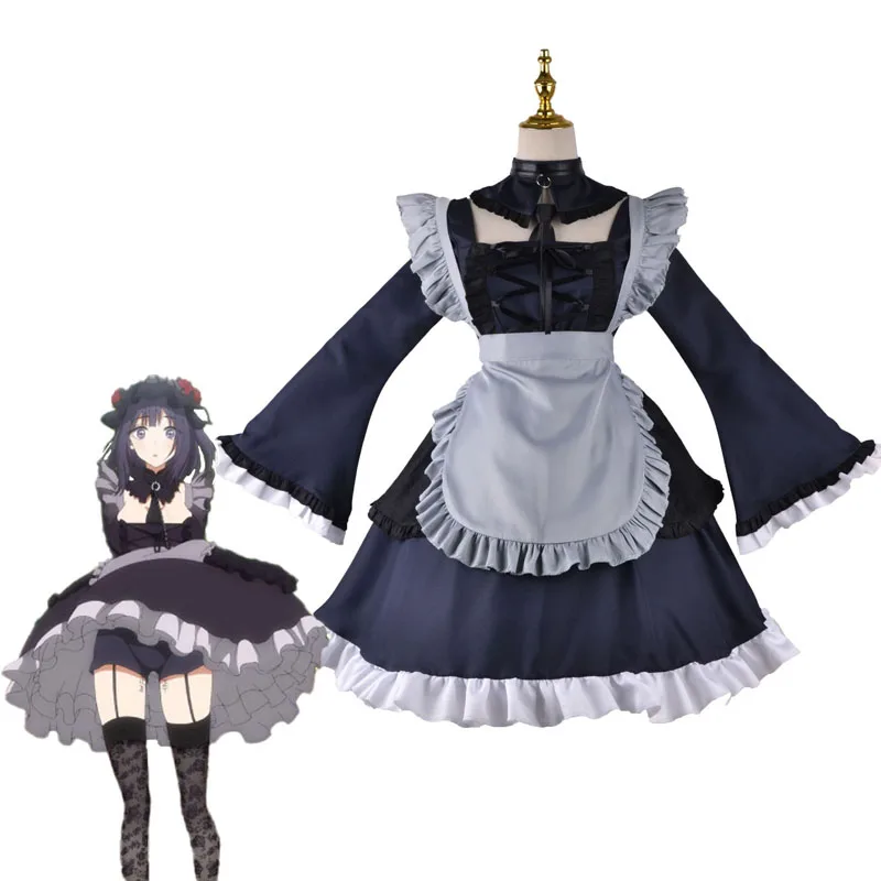 Купи Anime Marin Kitagawa Cosplay My Dress-Up Darling Costume Dress Girl's Lolita Maid Outfit Clothing Accessories за 2,160 рублей в магазине AliExpress
