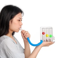 3 balls breathing exerciser lung function improvement trainer respiratory spirometry breath measurement system