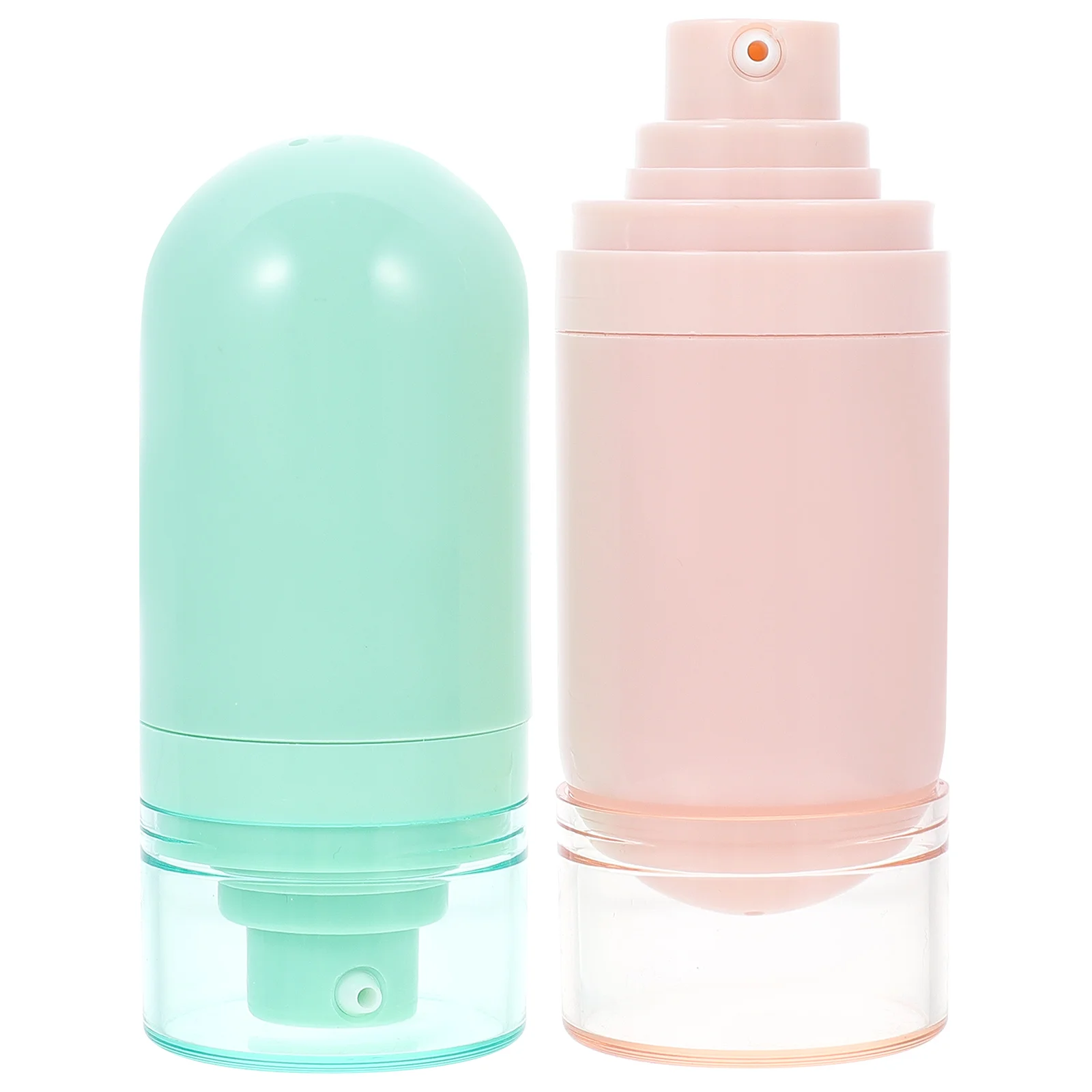 

2 Pcs Lotion Bottle Press Type Glass Containers Liquids Laundry Detergent Vacuum Emulsion Sub Packing Abs Travel Mini Plastic