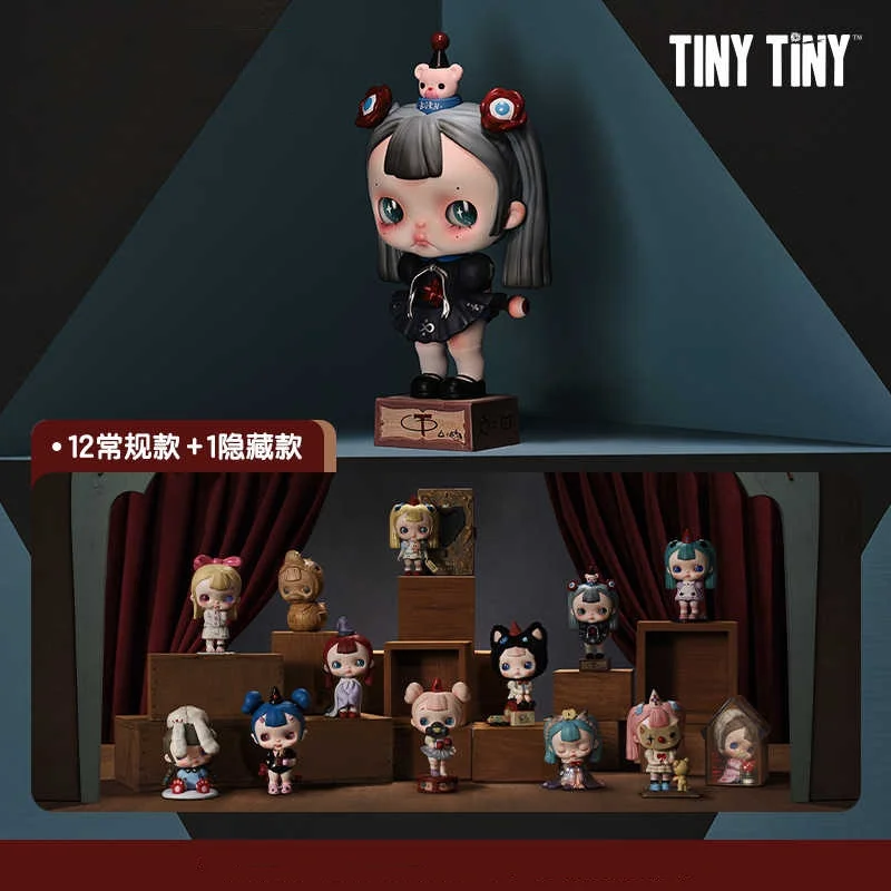 Новая оригинальная Tinytiny открывающаяся линия серии, новый персонаж, модель из ПВХ, милое украшение для стола, подарок-сюрприз, игрушки, подарок на день рождения (art.: 3920cc477c115) - 3920cc477c115