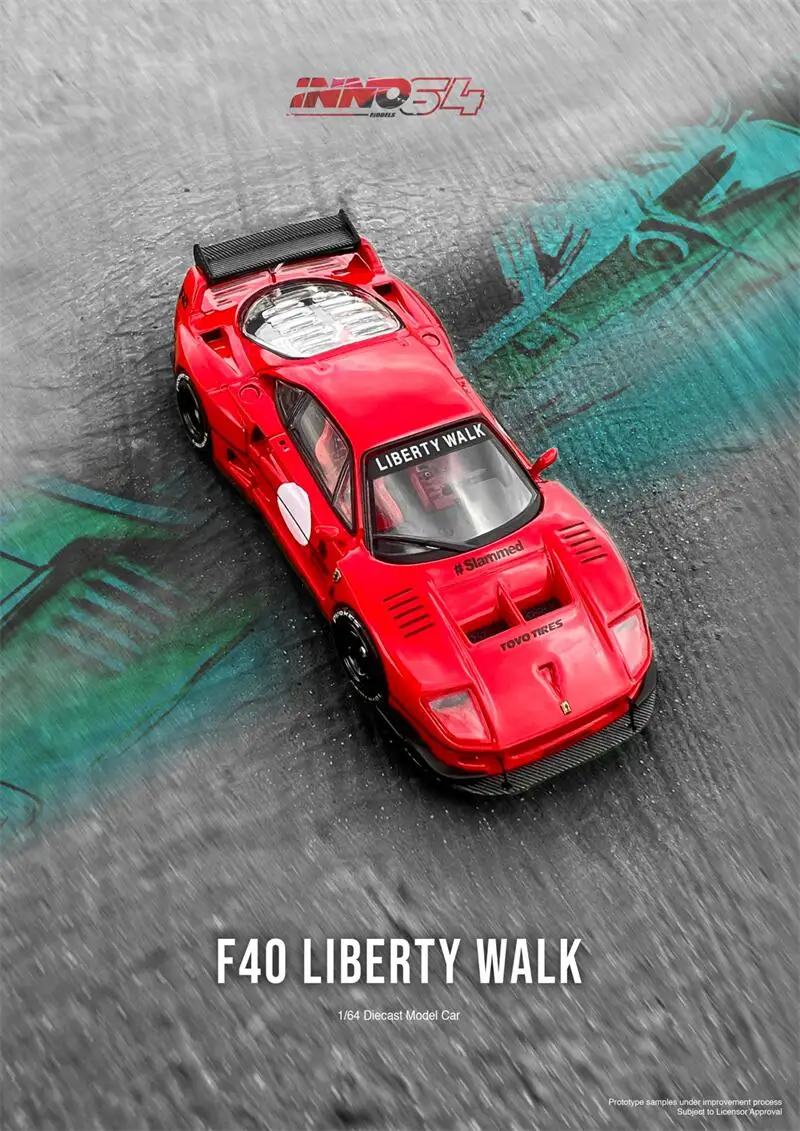 

(Pre-order) INNO1:64 LBWK F40 Red Diecast Model Car