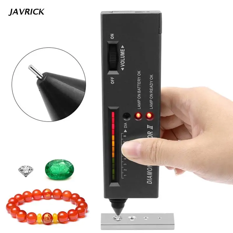 Jeweler Diamond Tester High Accuracy Portable Gemstone Jewelry Gems Selector LED Indicator Detector Tool for Diamond