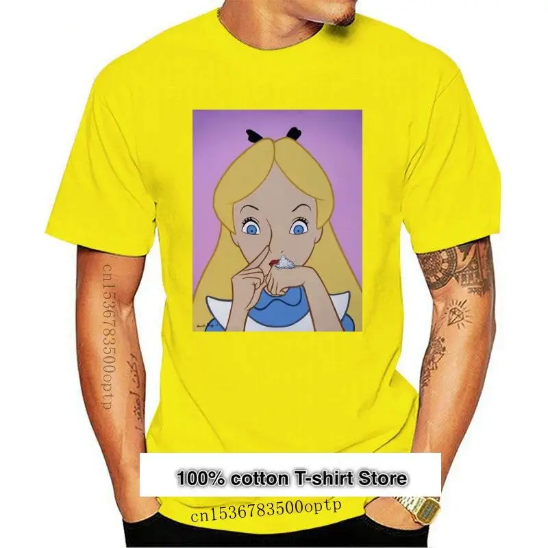 

Camiseta divertida para hombre y mujer, camisa Cocain de Alicia en el Country de las Maravillas, Gift para mujer, 2890