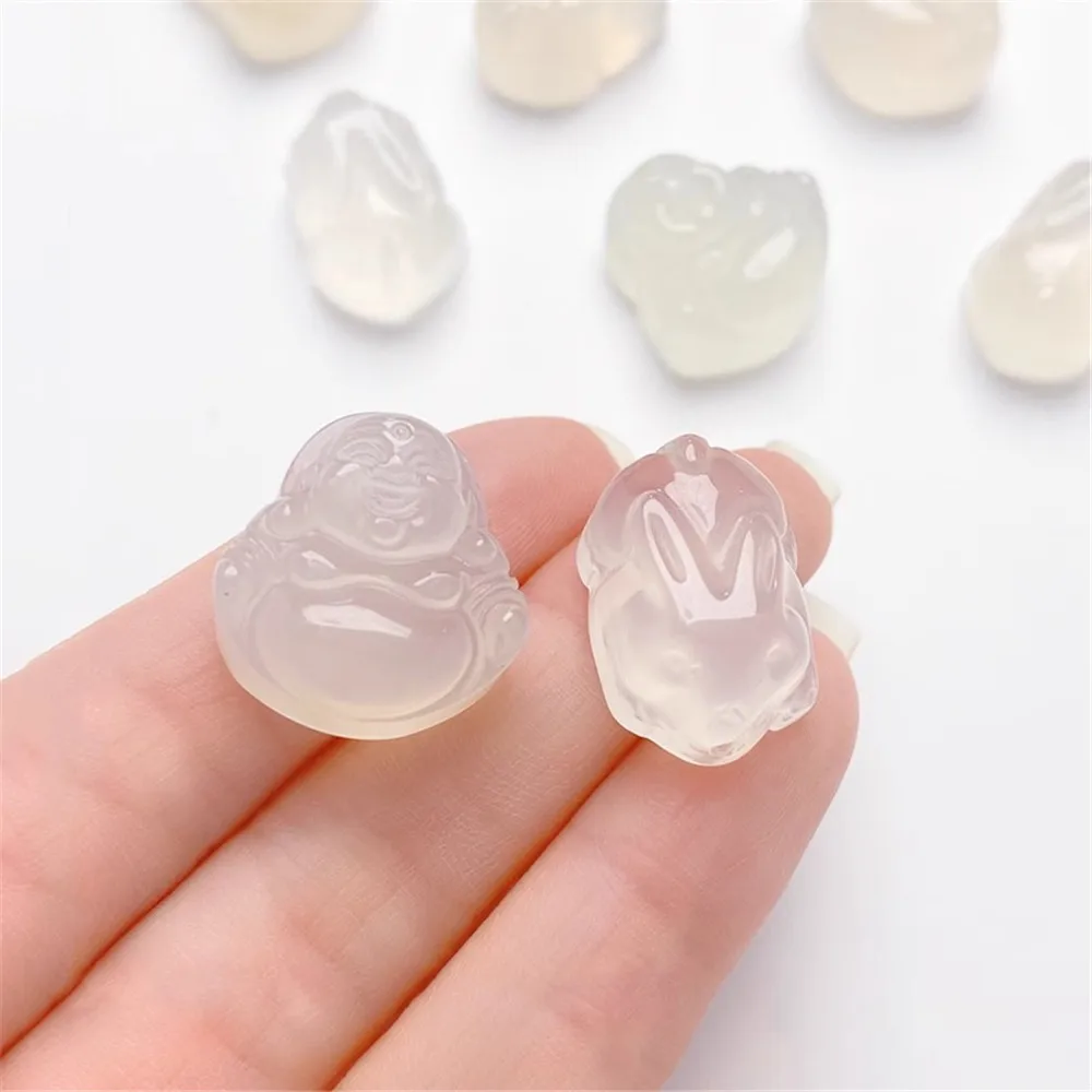 Натуральный личи замороженный кролик Пончик подвеска в виде тыквы DIY браслет