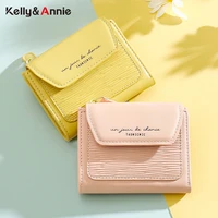 sweet women small wallet luxury designer brand fashion wallets female pu leather girl coin purse gift for womens card holder