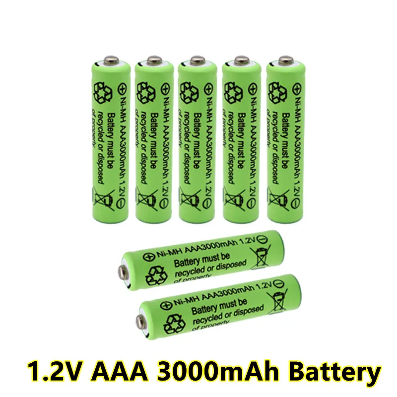 

2022 New 3000mAh 1.2V AAA NI-MH Rechargeable Battery For Flashlight Camera wireless mouse toys Pre-Charged Batteries